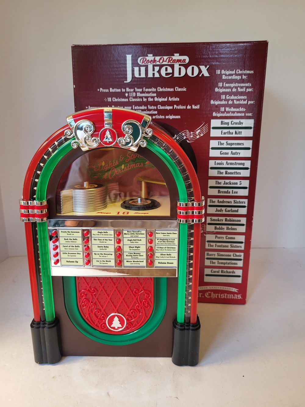 Mr. Christmas Rock-O-Rama Musical Jukebox In Original Box
